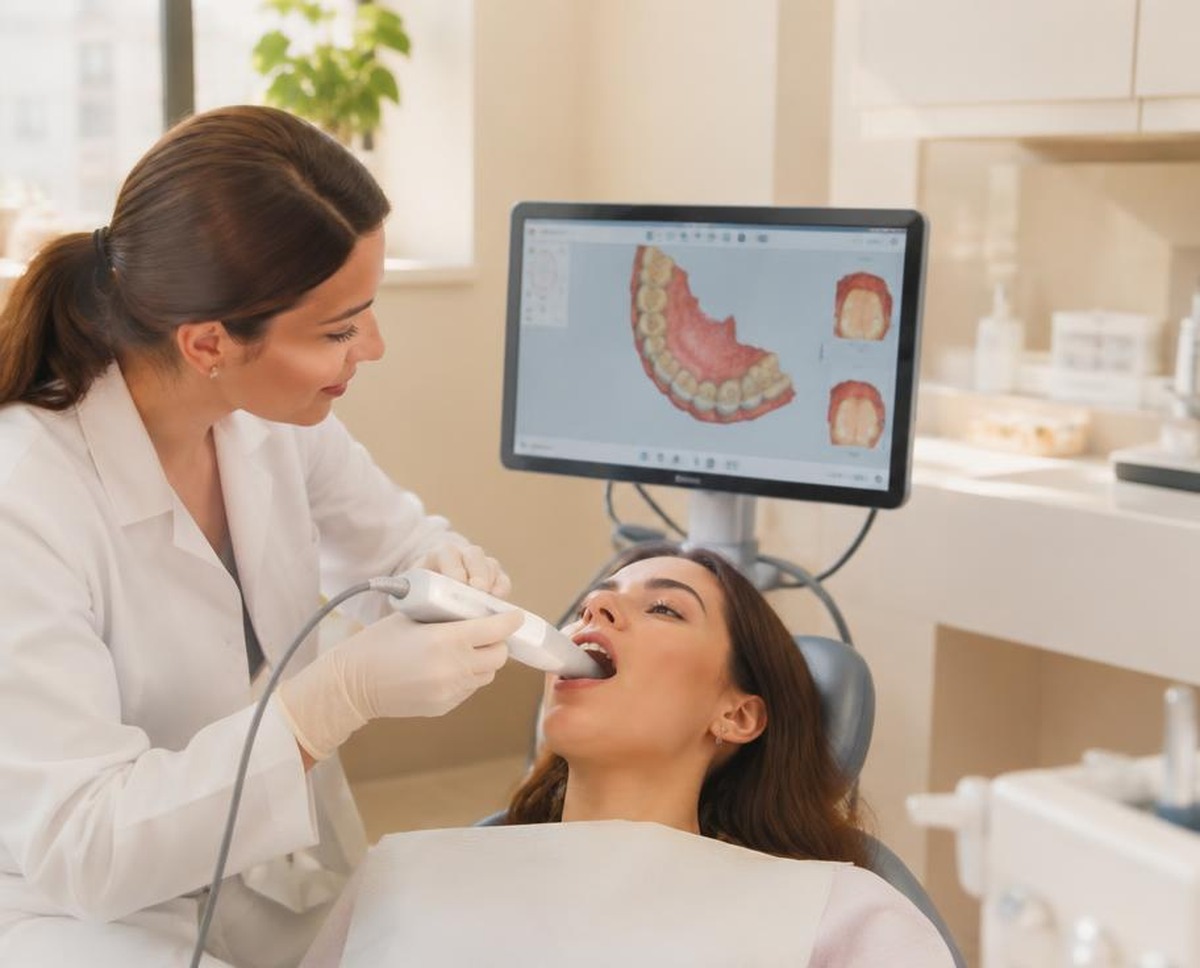 Escáner intraoral digital en uso (imagen ilustrativa generada por IA)